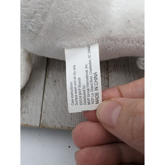 MVP White Poodle Plush Dog Glitter Eyes Stuffed Animal Toy Dog Fuzzy Plushie 7” - Picture 4 of 6